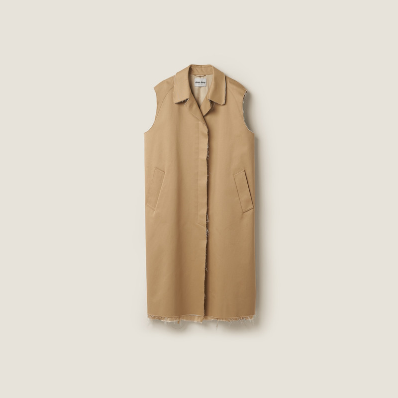 Single-breasted chino coat 1