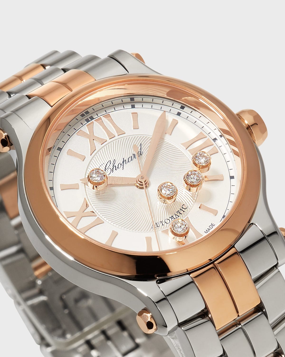 Happy Sport 33mm 18K Rose Gold Two-Tone Watch - 3