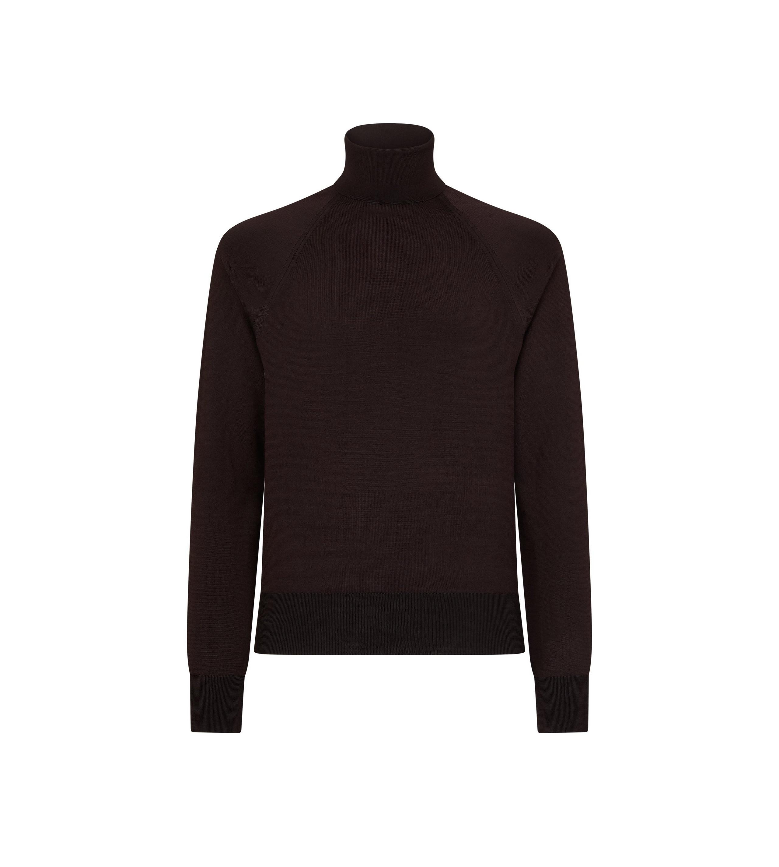 VISCOSE ROLL NECK SWEATER - 1