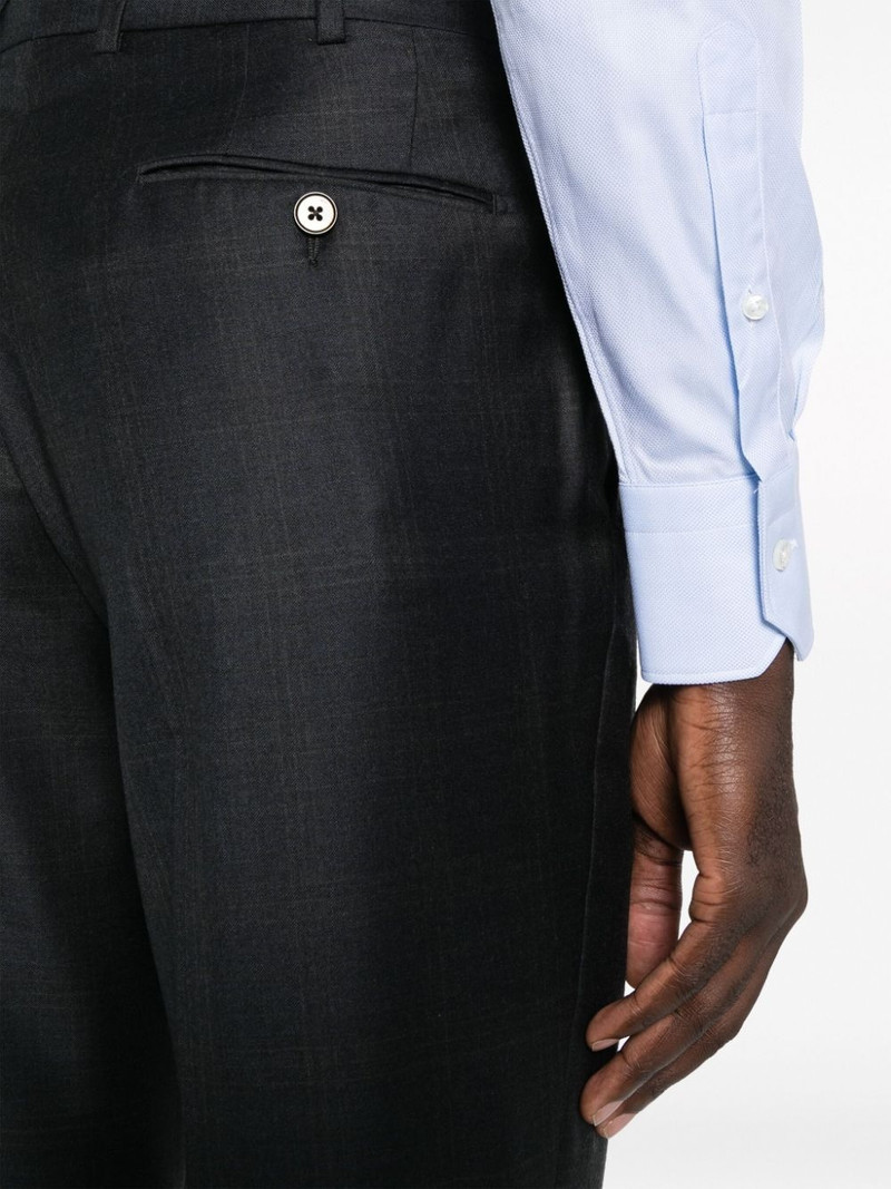 plaid-check single-breasted suit 6