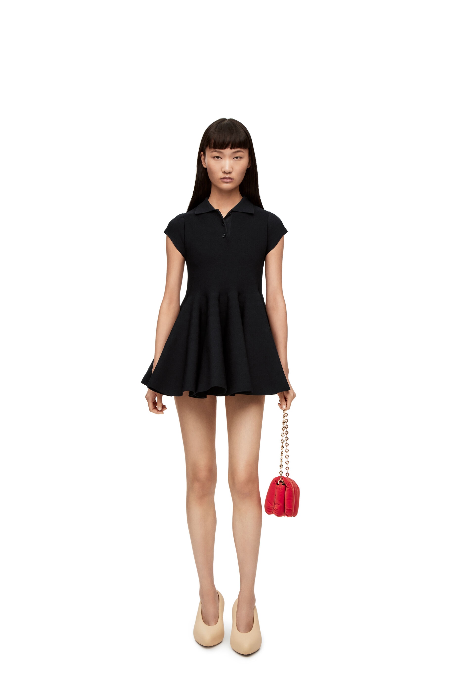 Mini dress in viscose blend knit - 2