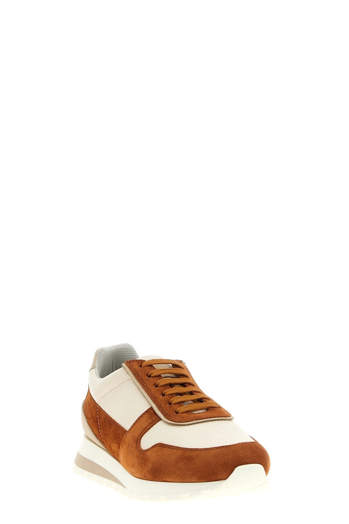 Brunello Cucinelli Men Leather Suede Sneakers - 2