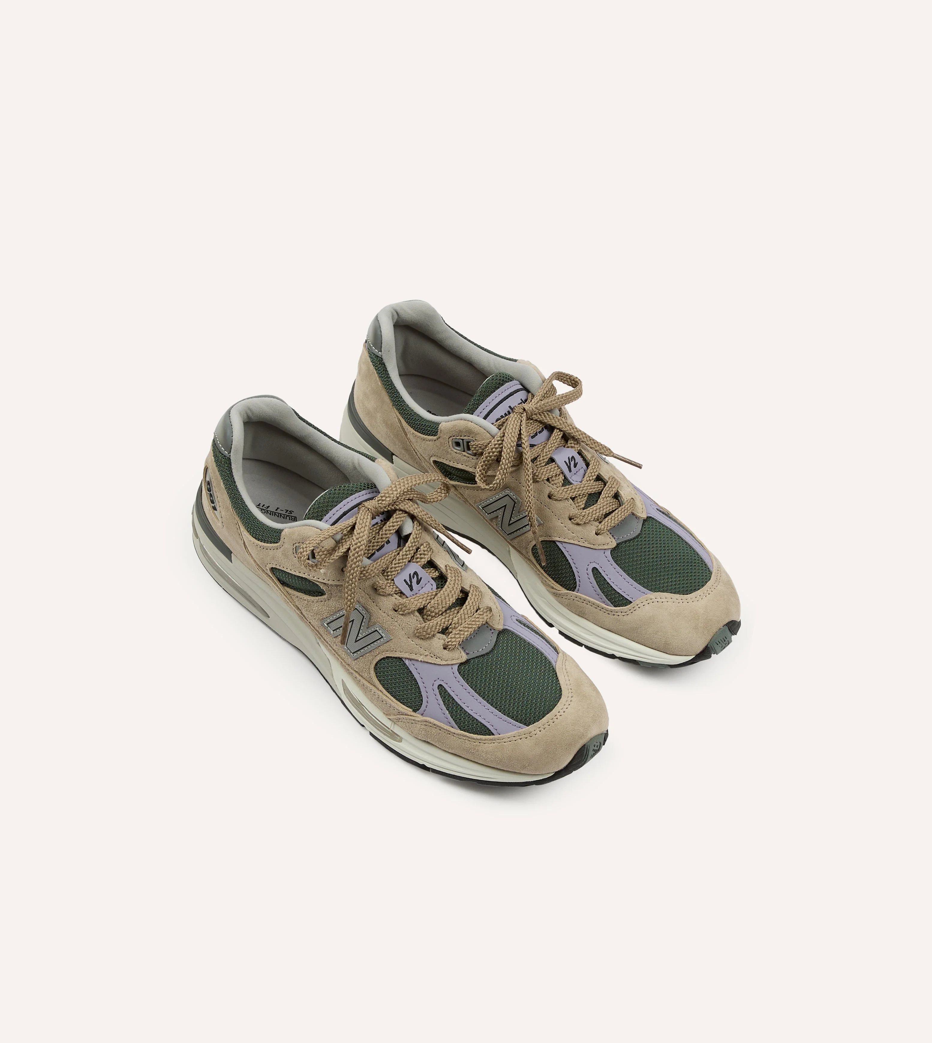 New Balance Tan 'Essentially Offbeat' Made in UK 991v2 Trainers - 1