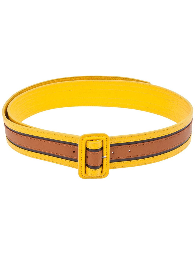 bi-colour leather belt 1