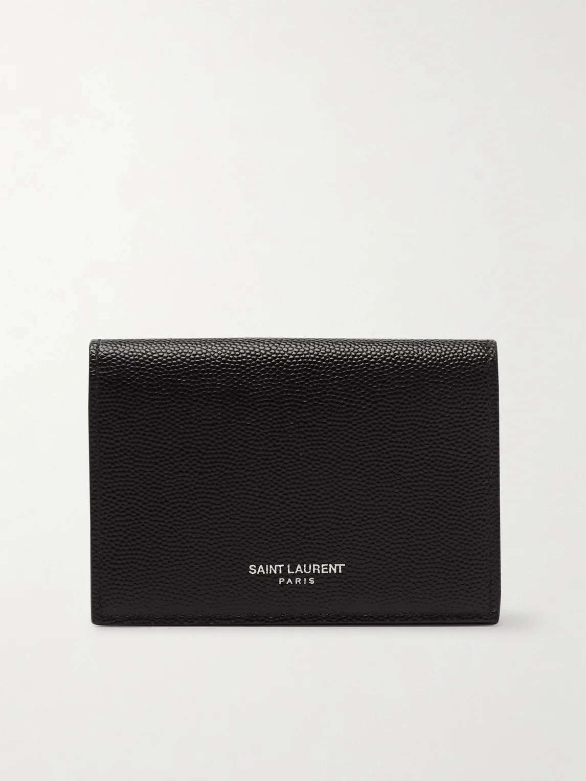 Pebble-Grain Leather Billfold Wallet - 1
