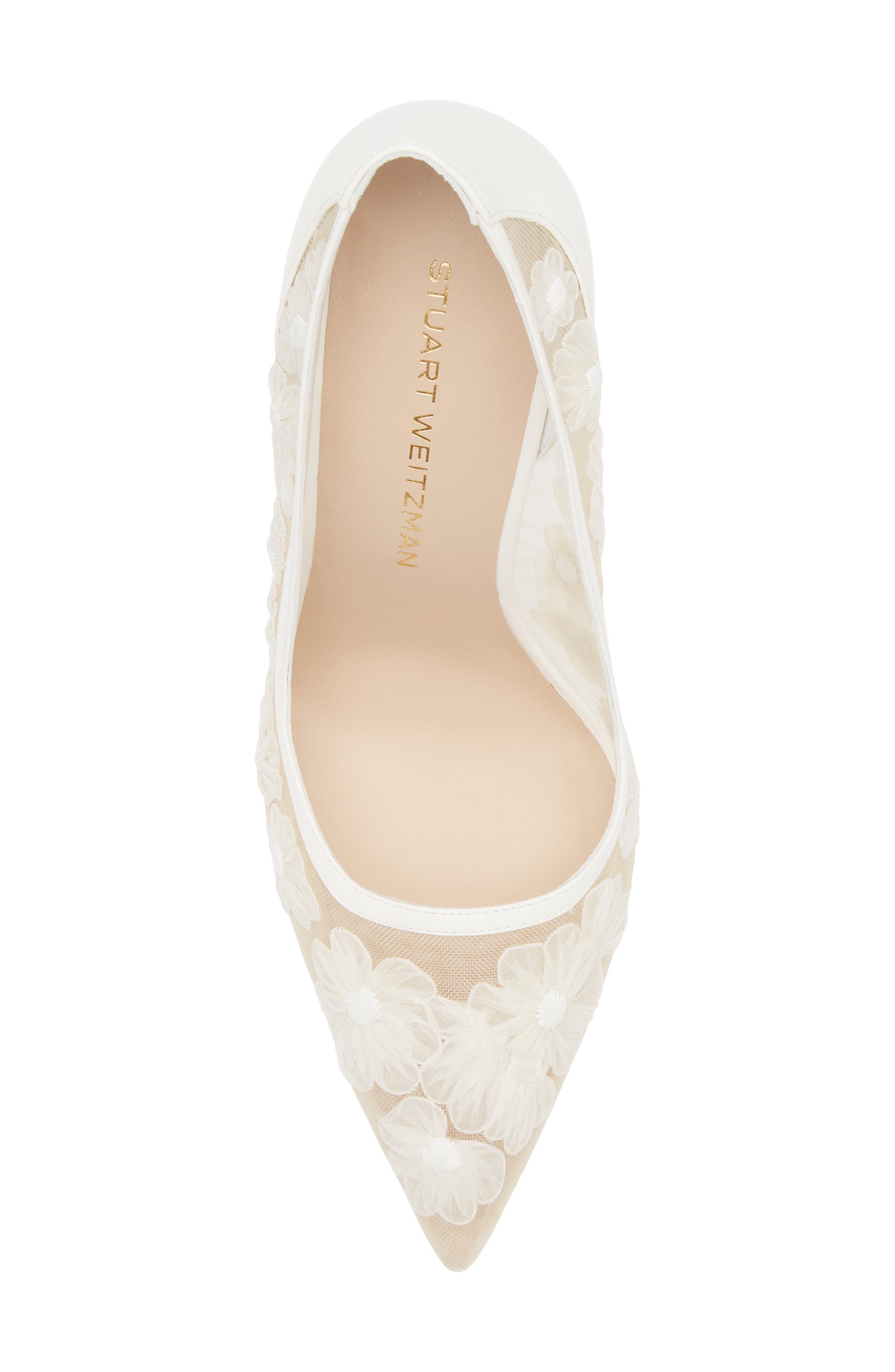 Stuart Weitzman Stuart Power 100 Pump in Cream. at Nordstrom - 5