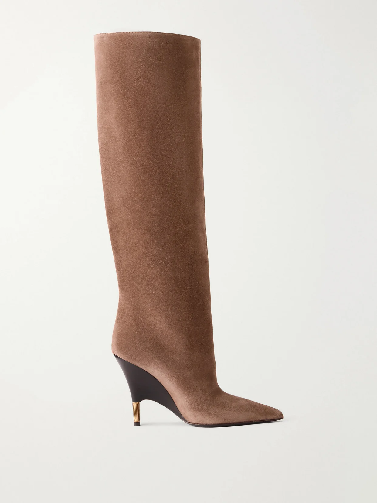 Bella Suede Knee Boots - 1