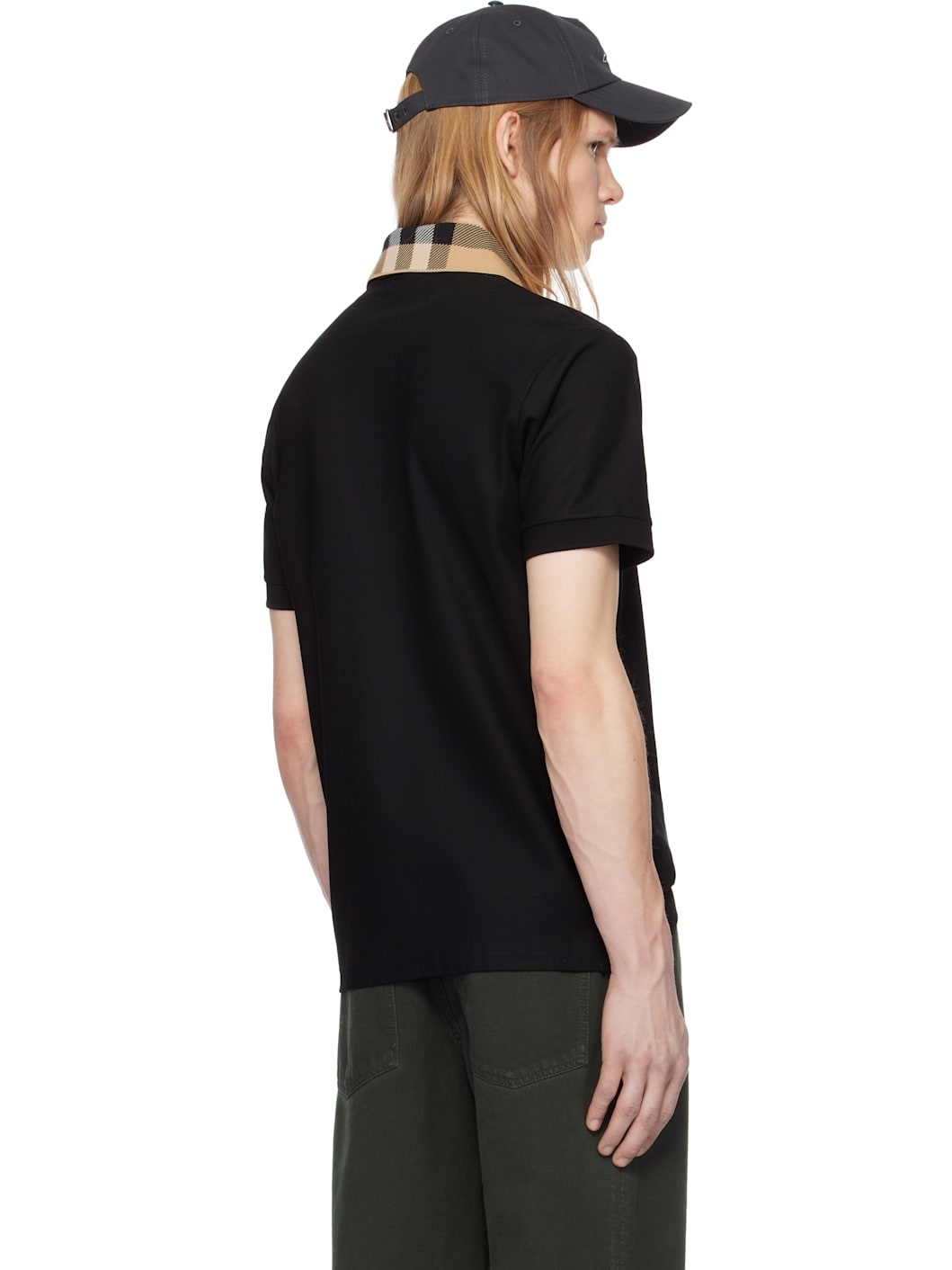 Black Cotton Polo - 3