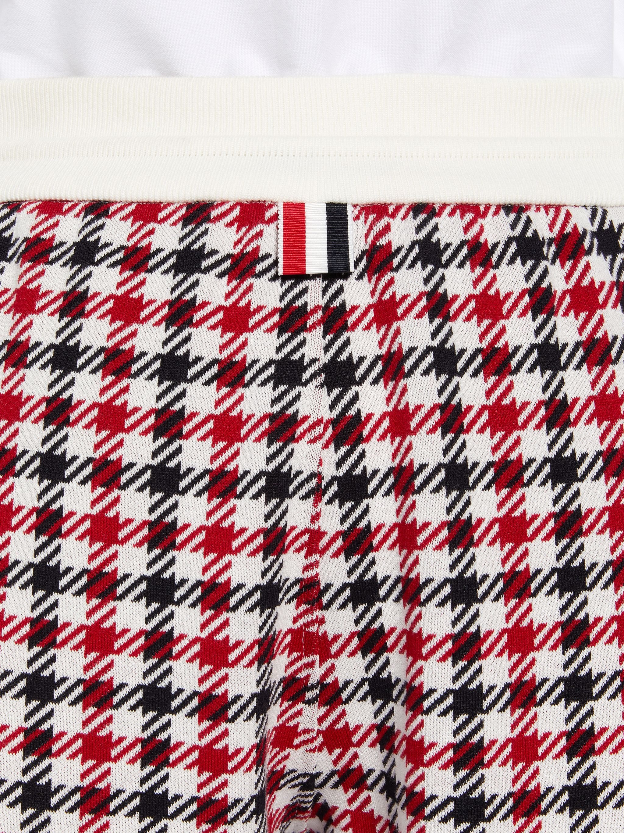 Multicolor Cotton Gunclub Check Jacquard Engineered 4-Bar Mid-thigh Shorts - 6