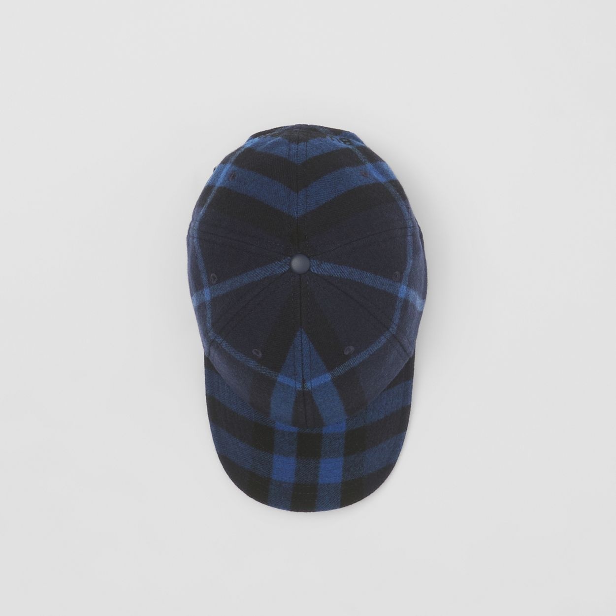 Check Wool Cashmere Baseball Cap - 6