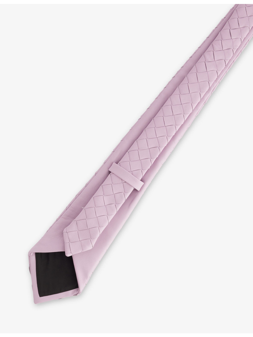 Intrecciato Woven Leather Tie - 3