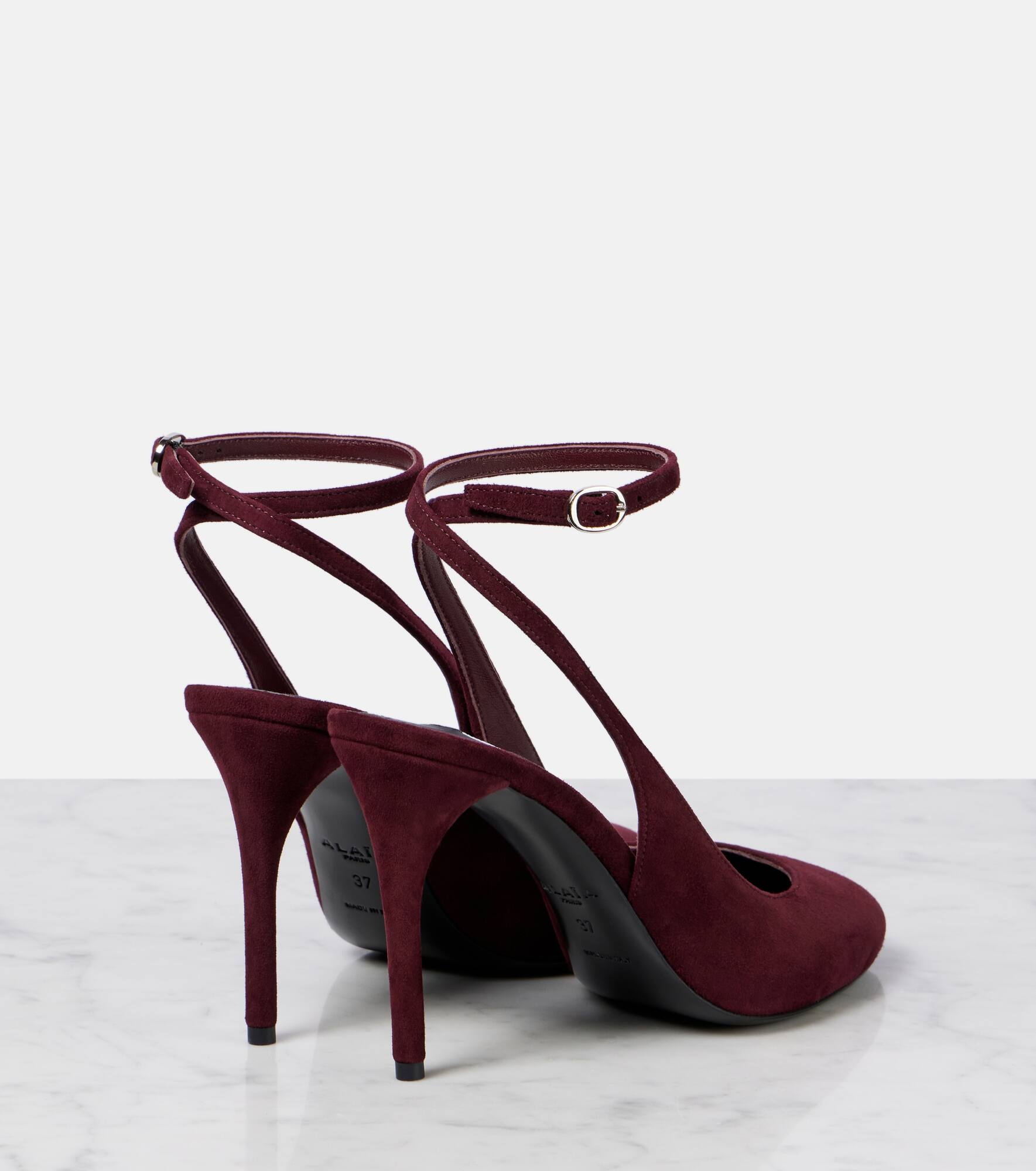 Decolette 90 suede slingback pumps - 2