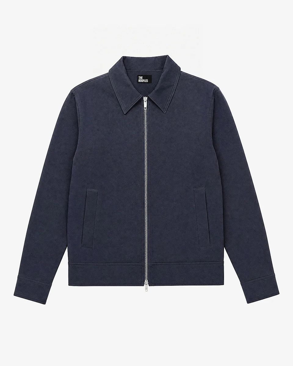 NAVY ZIP-UP JACKET - 1