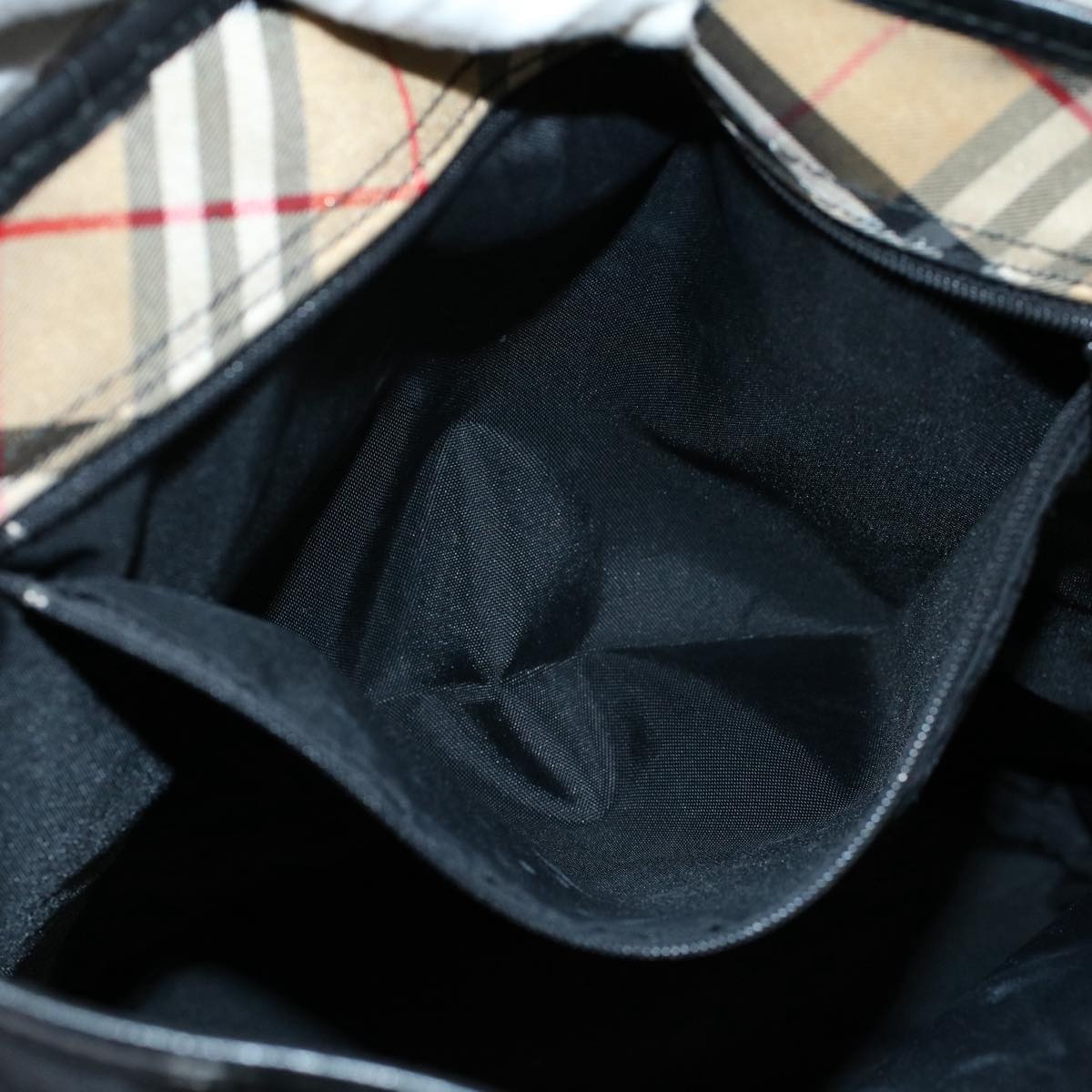 Burberry Shoulder Bag Nylon Black - 12