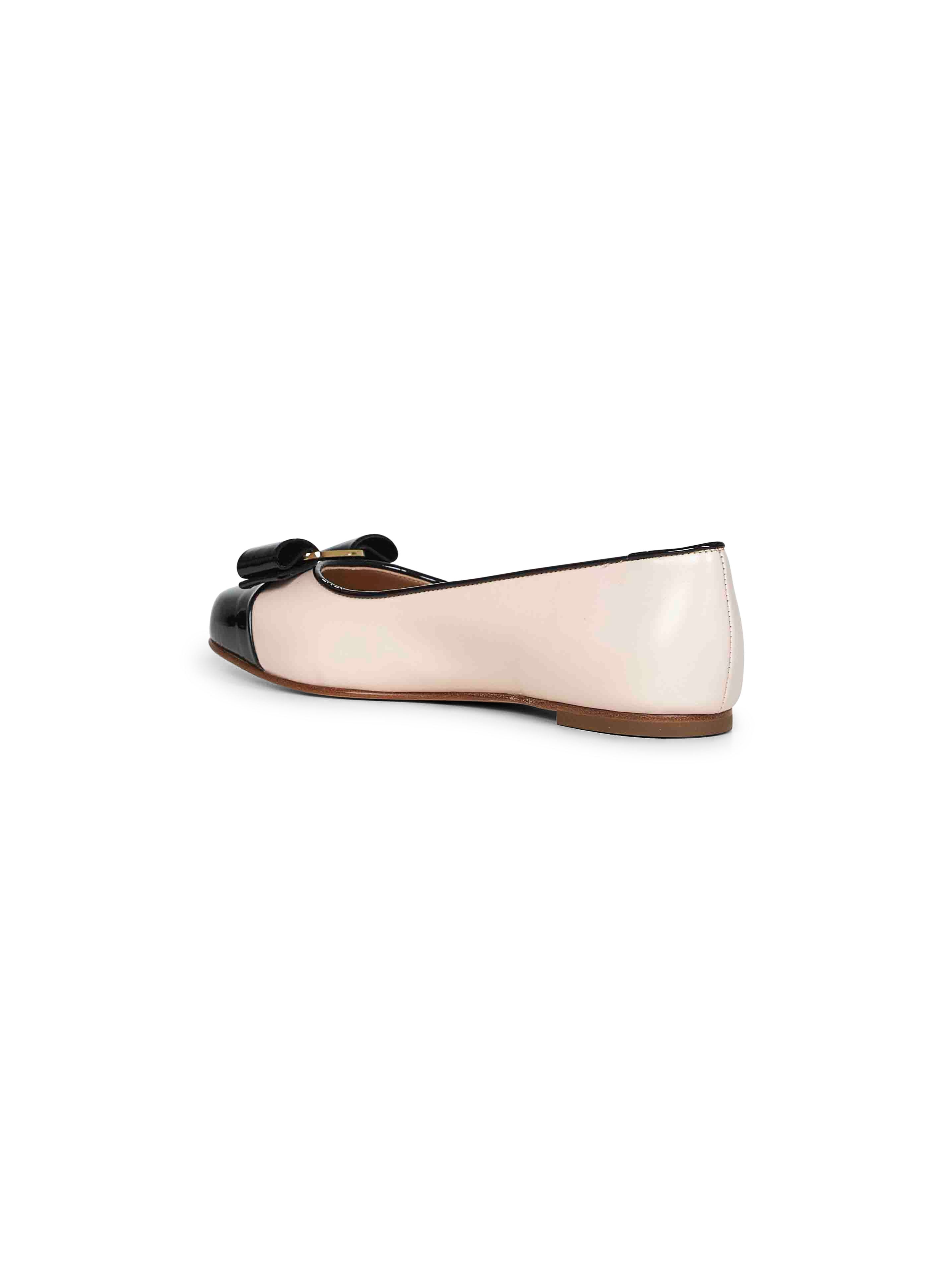 Black and ballet pink two-tone Varina ballet flats - 3