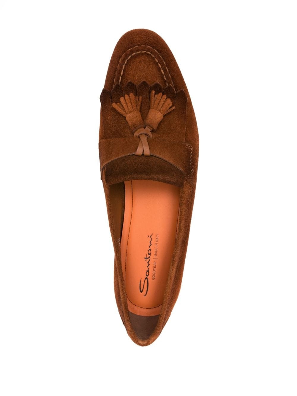 tassel-detail suede loafers - 4