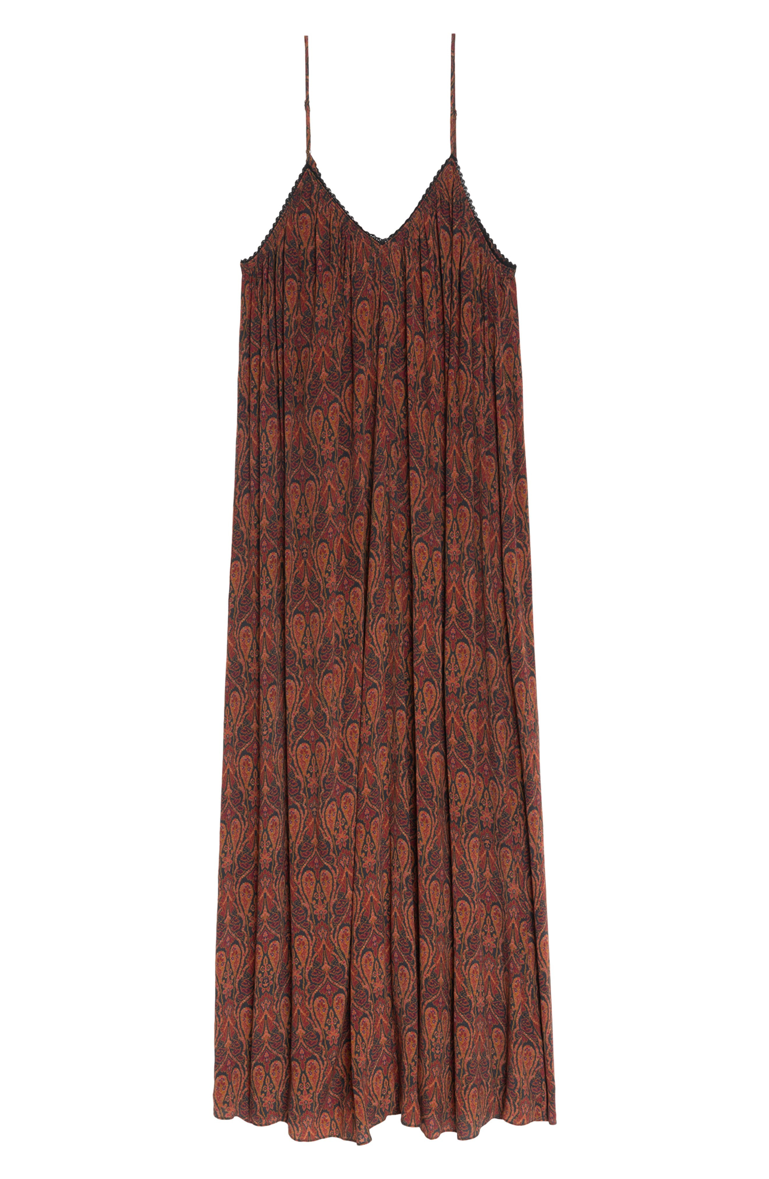 Zadig & Voltaire Ristym Paisley Print Slipdress in Black at Nordstrom - 5