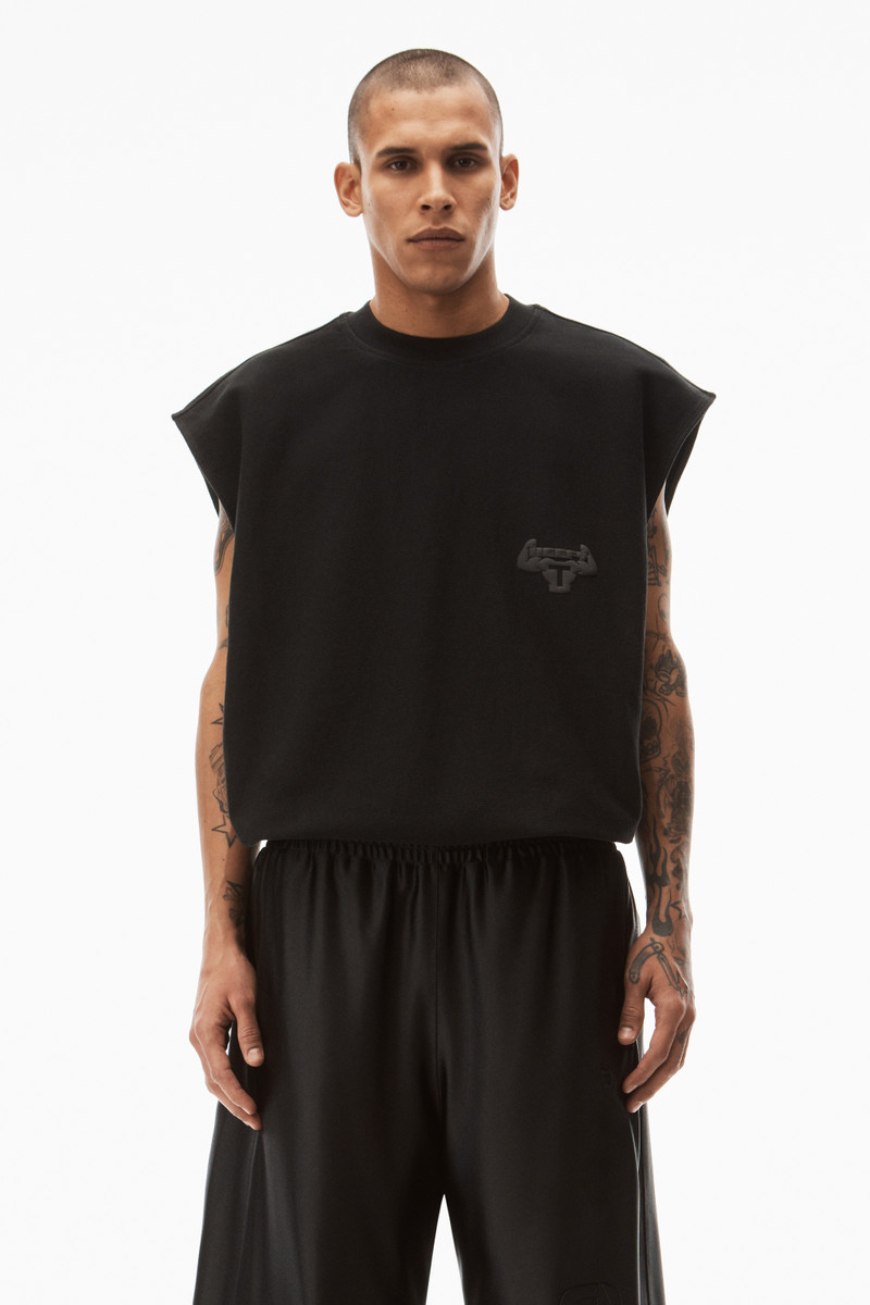 Alexander Wang BEEFY GRAPHIC MUSCLE TANK IN JAPANESE JERSEY outlook