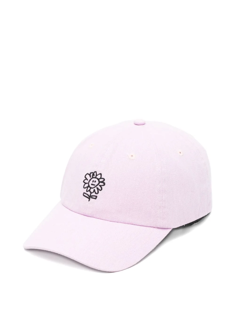flower-embroidered baseball cap - 1