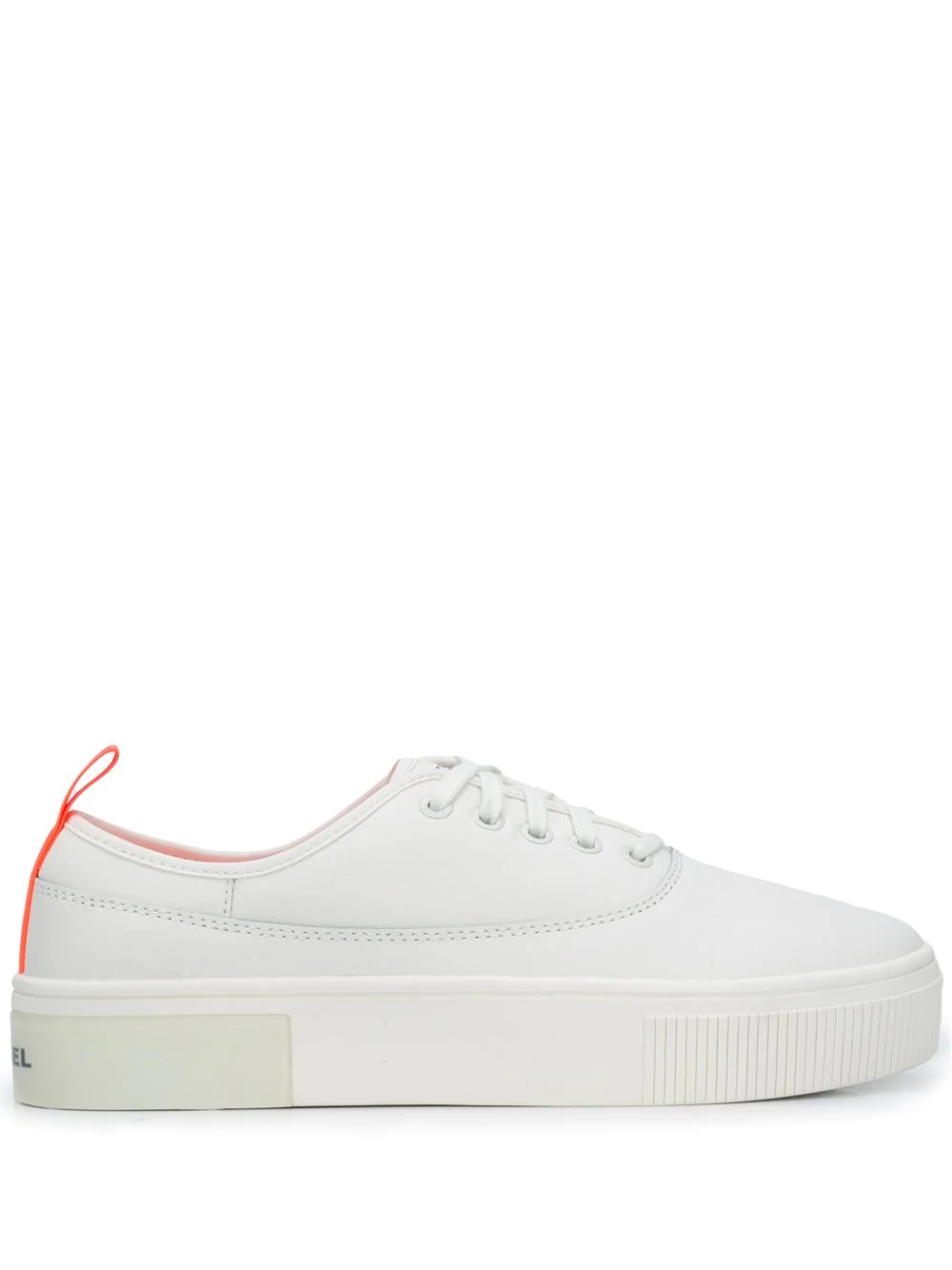 contrast pull-tab sneakers - 1