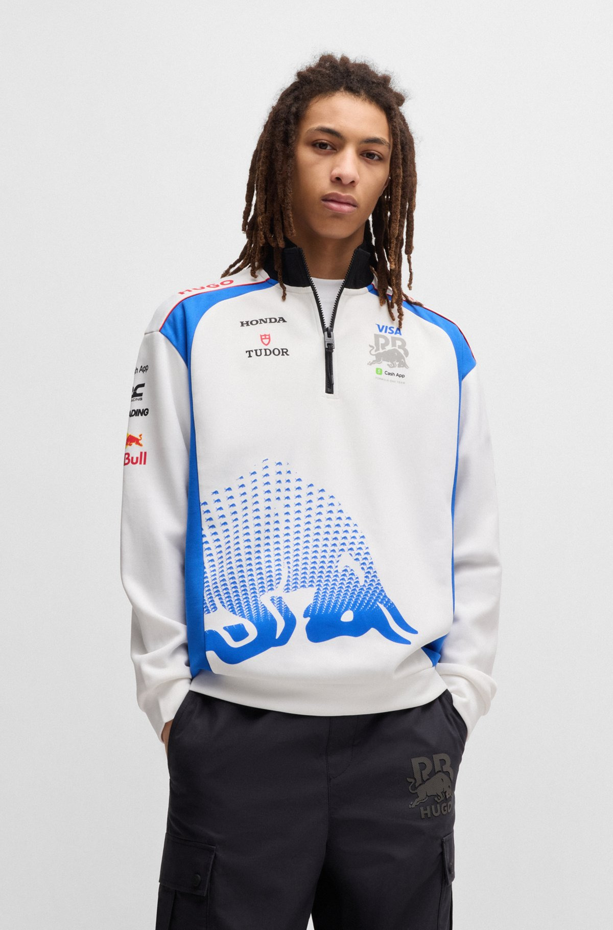 HUGO X VCARB FANWEAR SWEATSHIRT WITH DEGRADÉ BULL GRAPHIC - 2