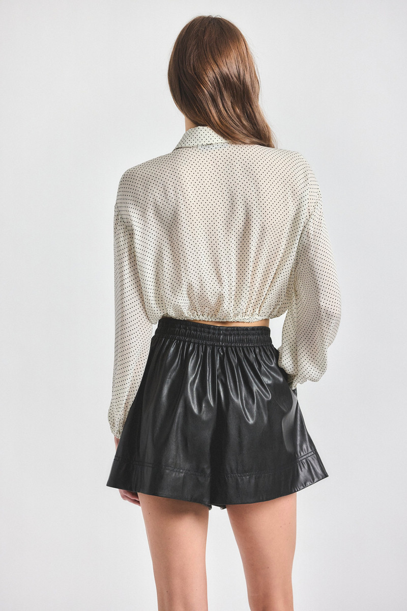 LOUISE FAUX LEATHER SHORT 5