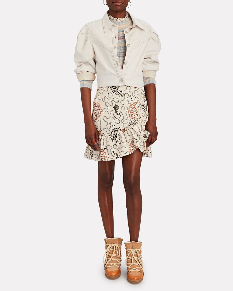 Isabel Marant Nowles Leather-Trimmed Shearling Booties outlook