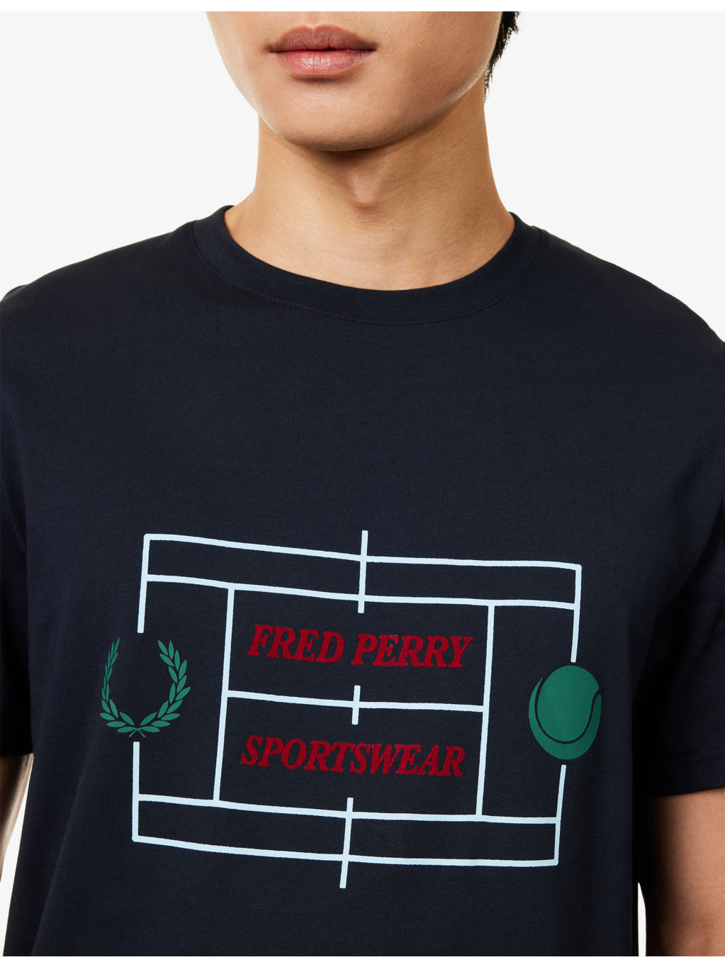 Tennis Court Printed Relaxed-Fit Cotton T-Shirt - 5