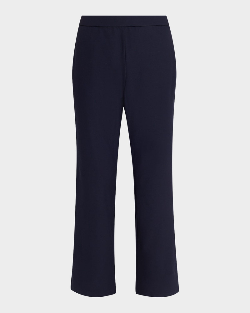 Stretch Ponte Cropped Kick-Flare Pants 1