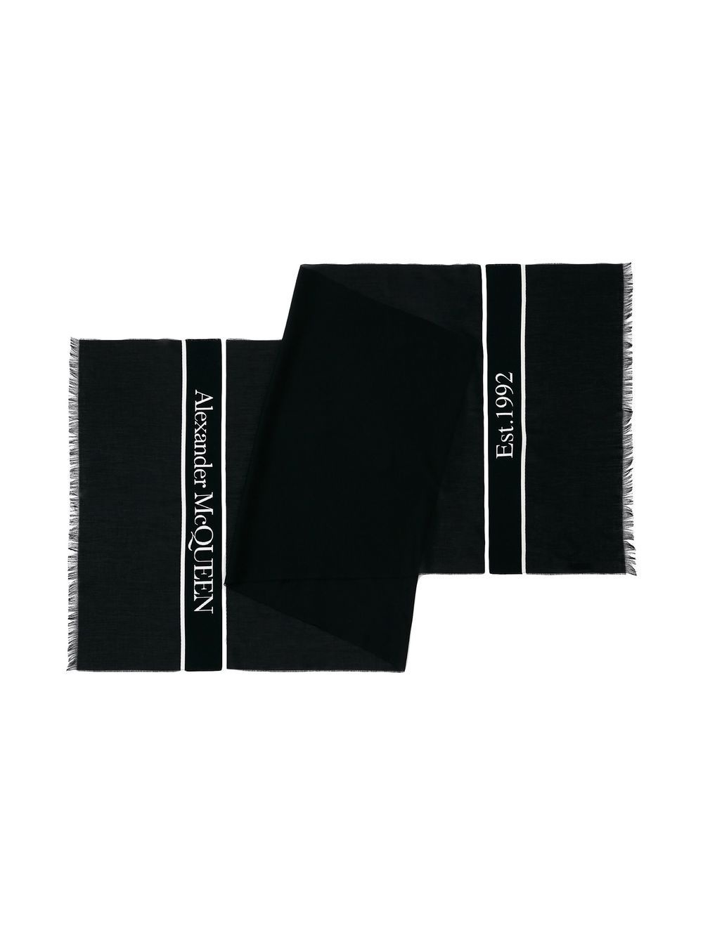 jacquard-logo stole - 2