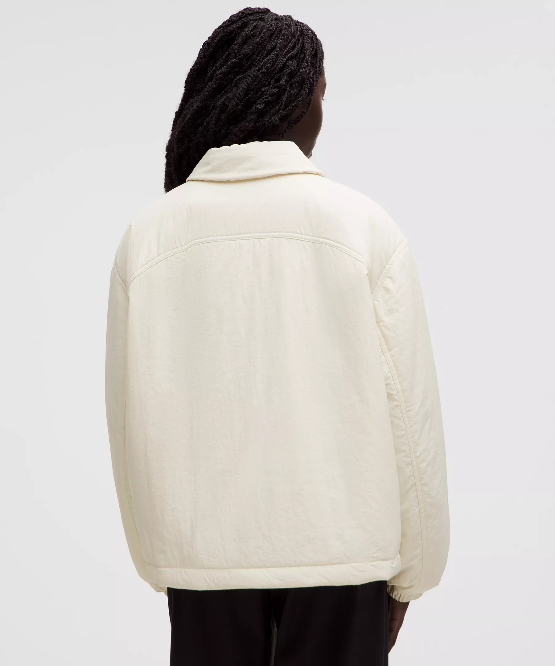 Insulated Oversized Collared Jacket - 3