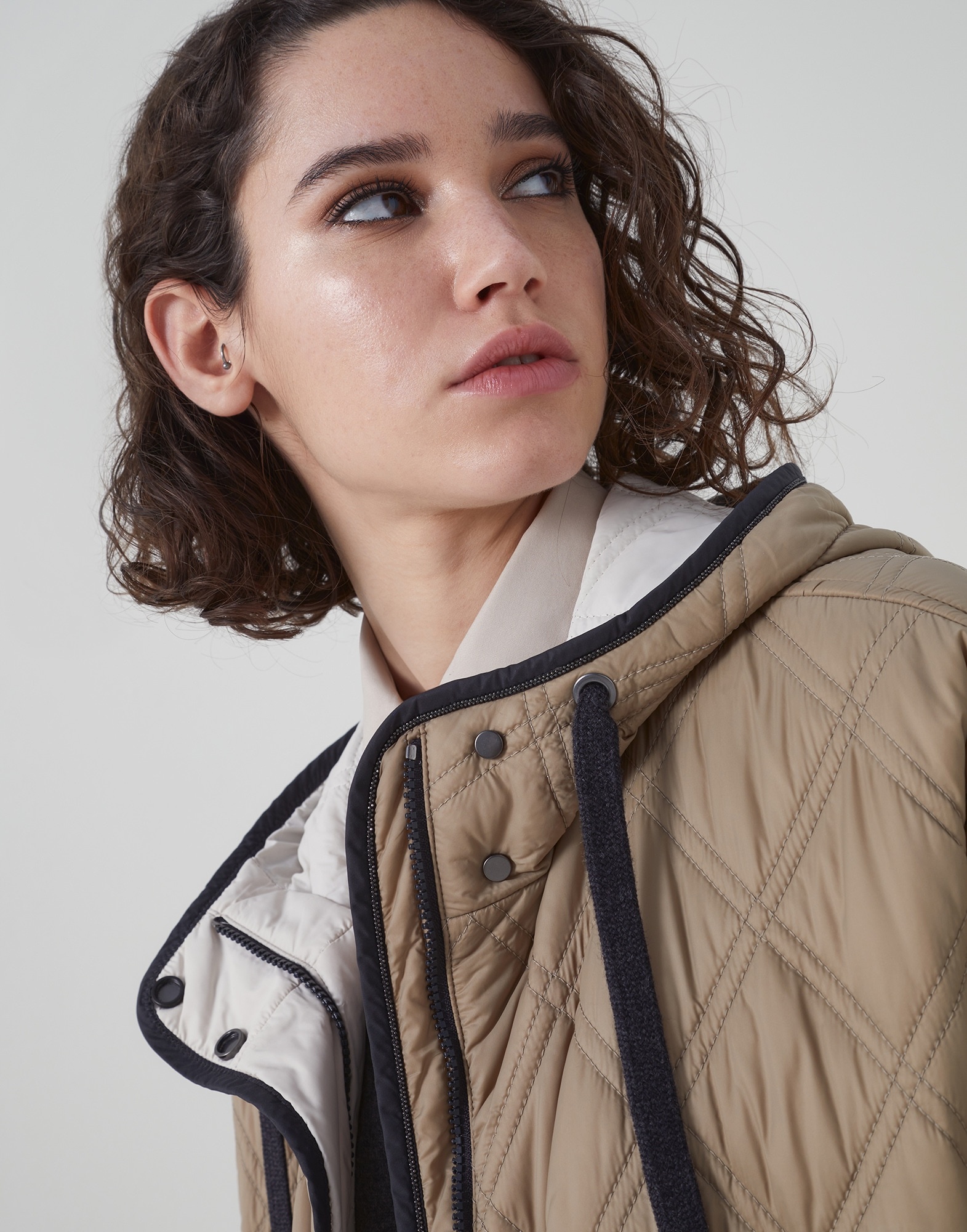 Nylon parka with Themore® padding and shiny trim - 3