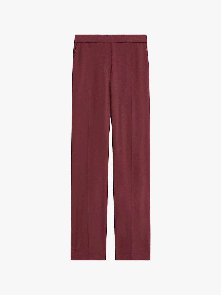 Tova mid-rise wide-leg silk trousers - 1