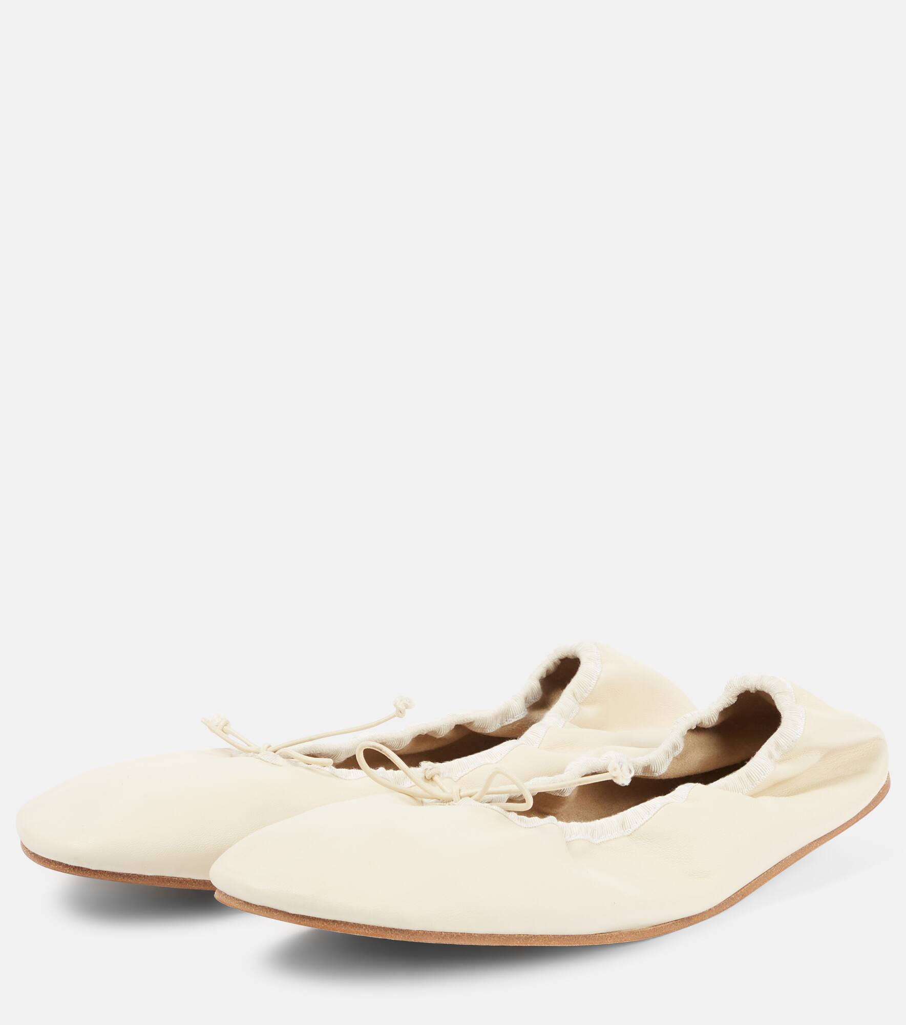 Leather ballet flats - 4