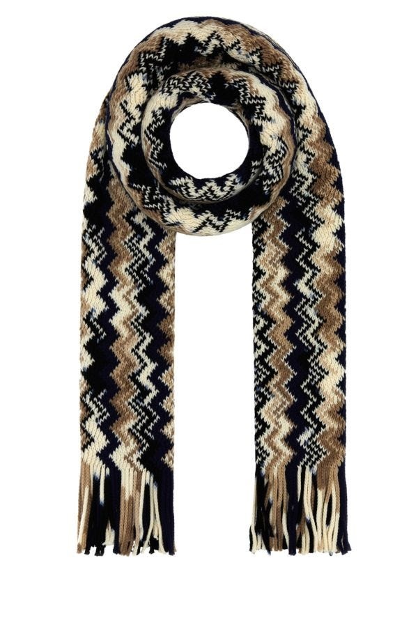 Missoni Man Embroidered Wool Scarf - 1