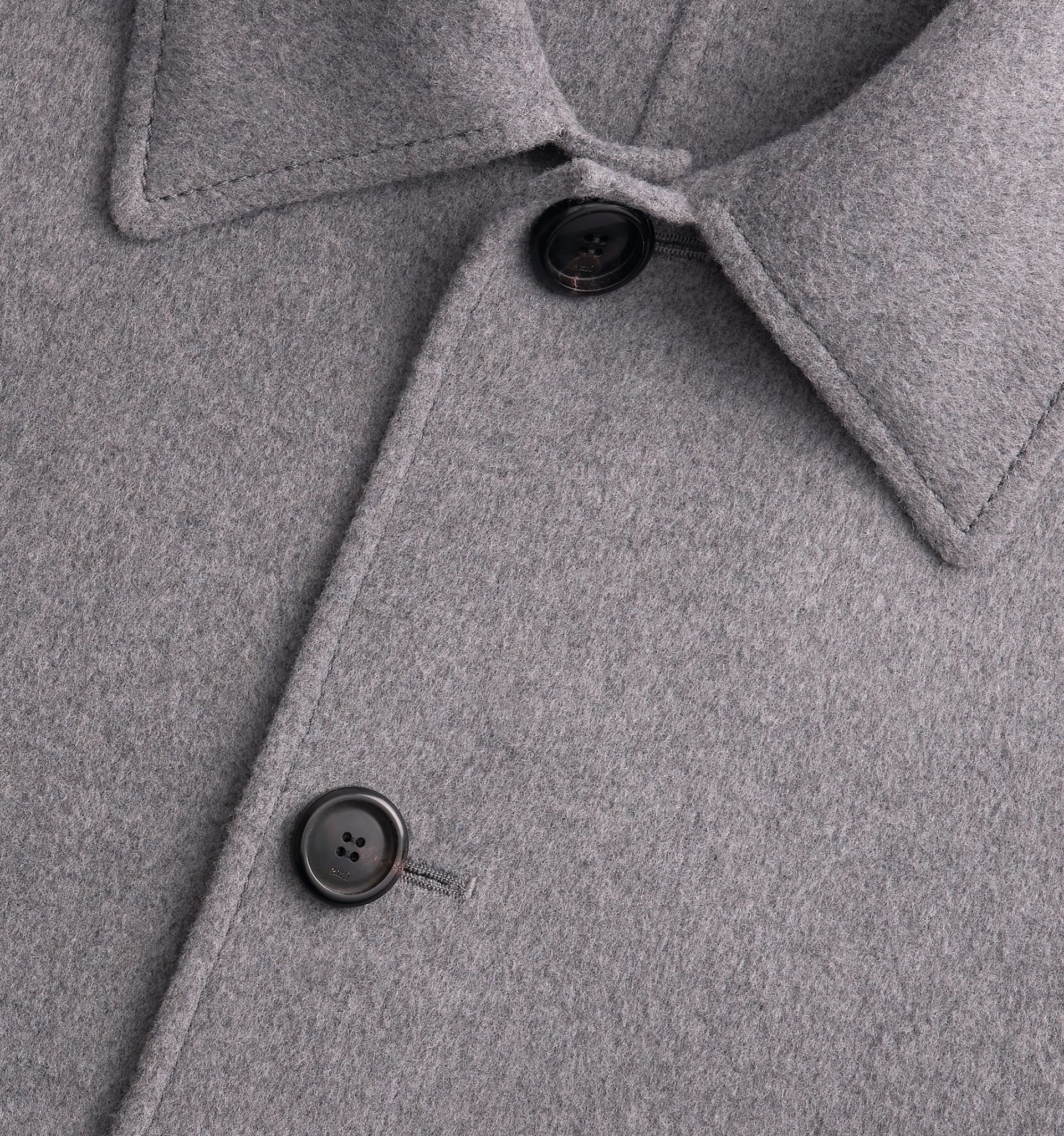 Double Face Coat With Patch Pockets - 4