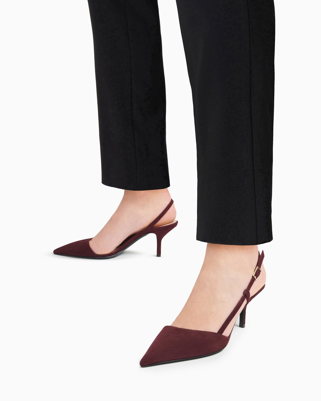 Suede slingbacks - 5