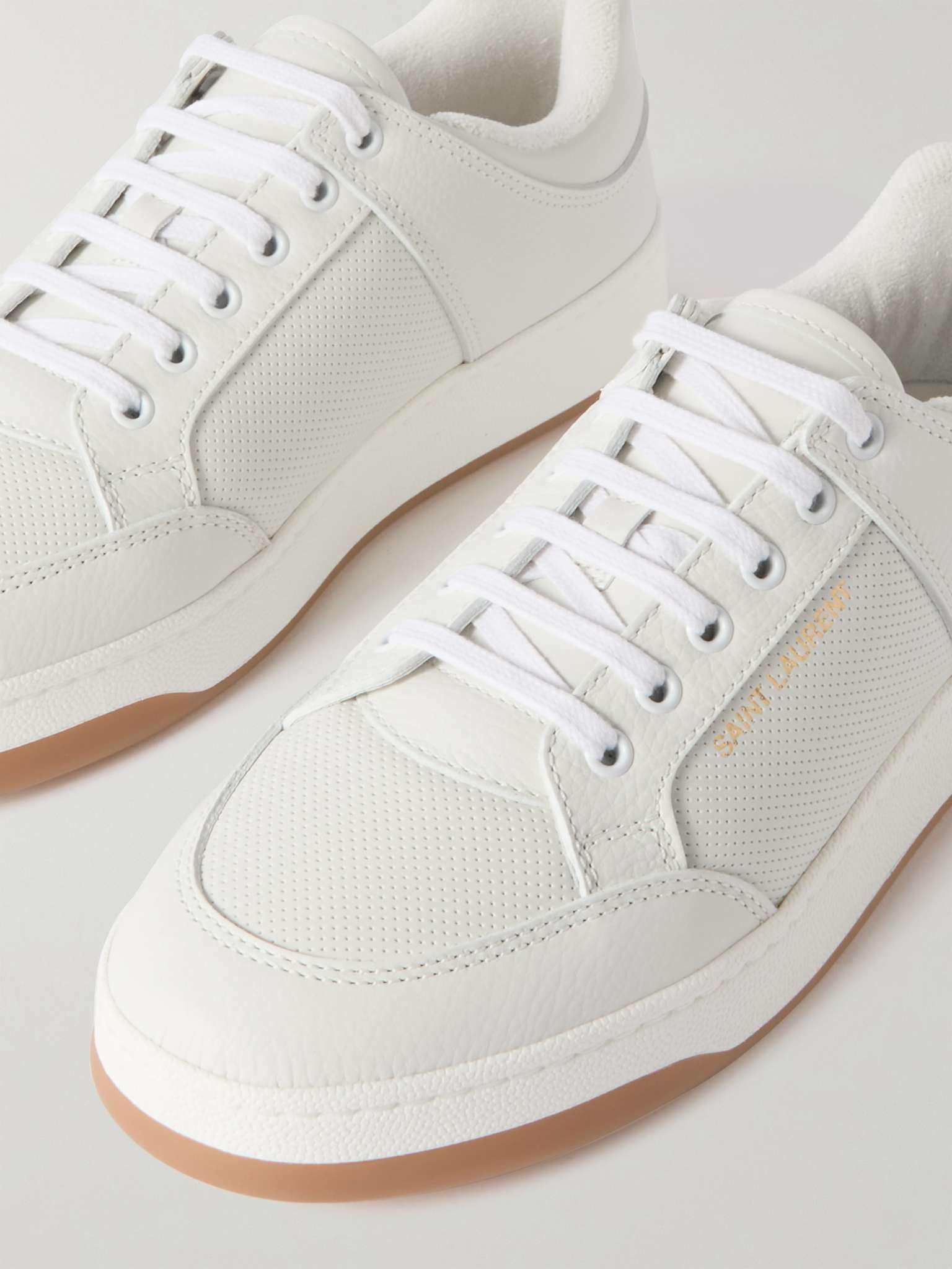 SL/61 Perforated Leather Sneakers - 6