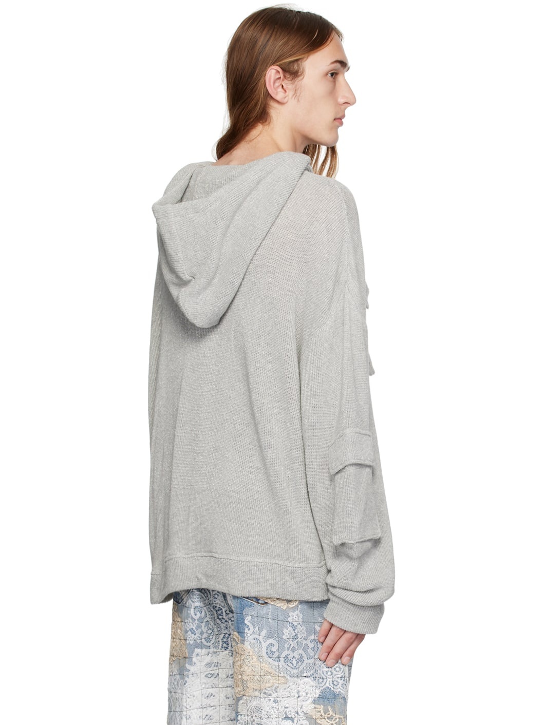 Gray Multi Pocket Hoodie - 3
