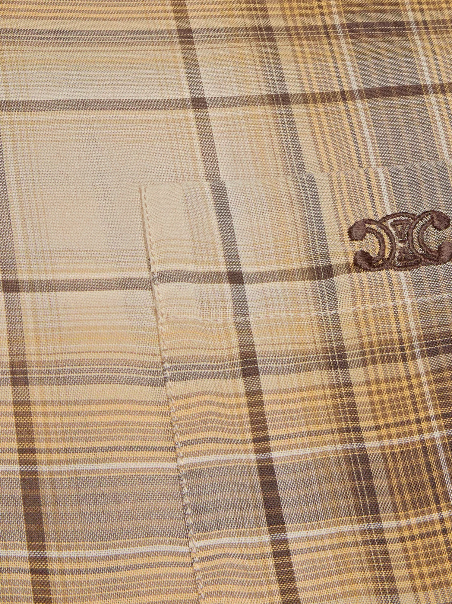 Celine Checked Cotton Shirt - 3