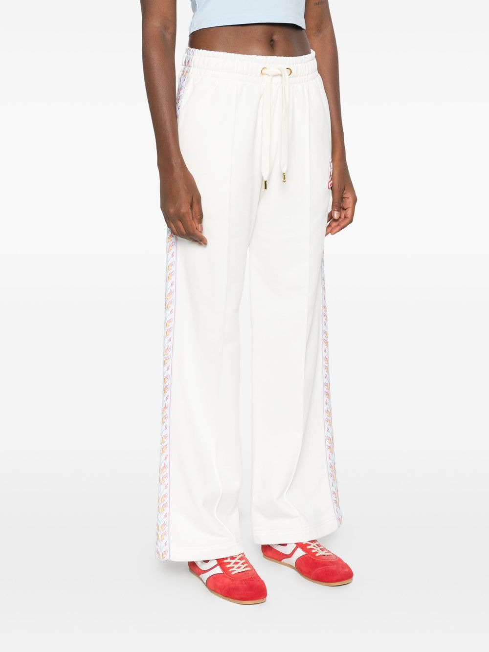floral-stripe track pants - 3