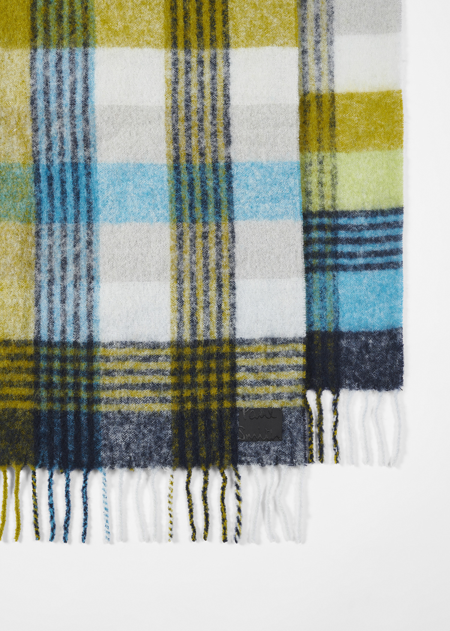 Multicolour Merino Wool Check Blanket - 3