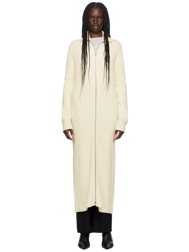 Off-White Zip-Up Cardigan 1