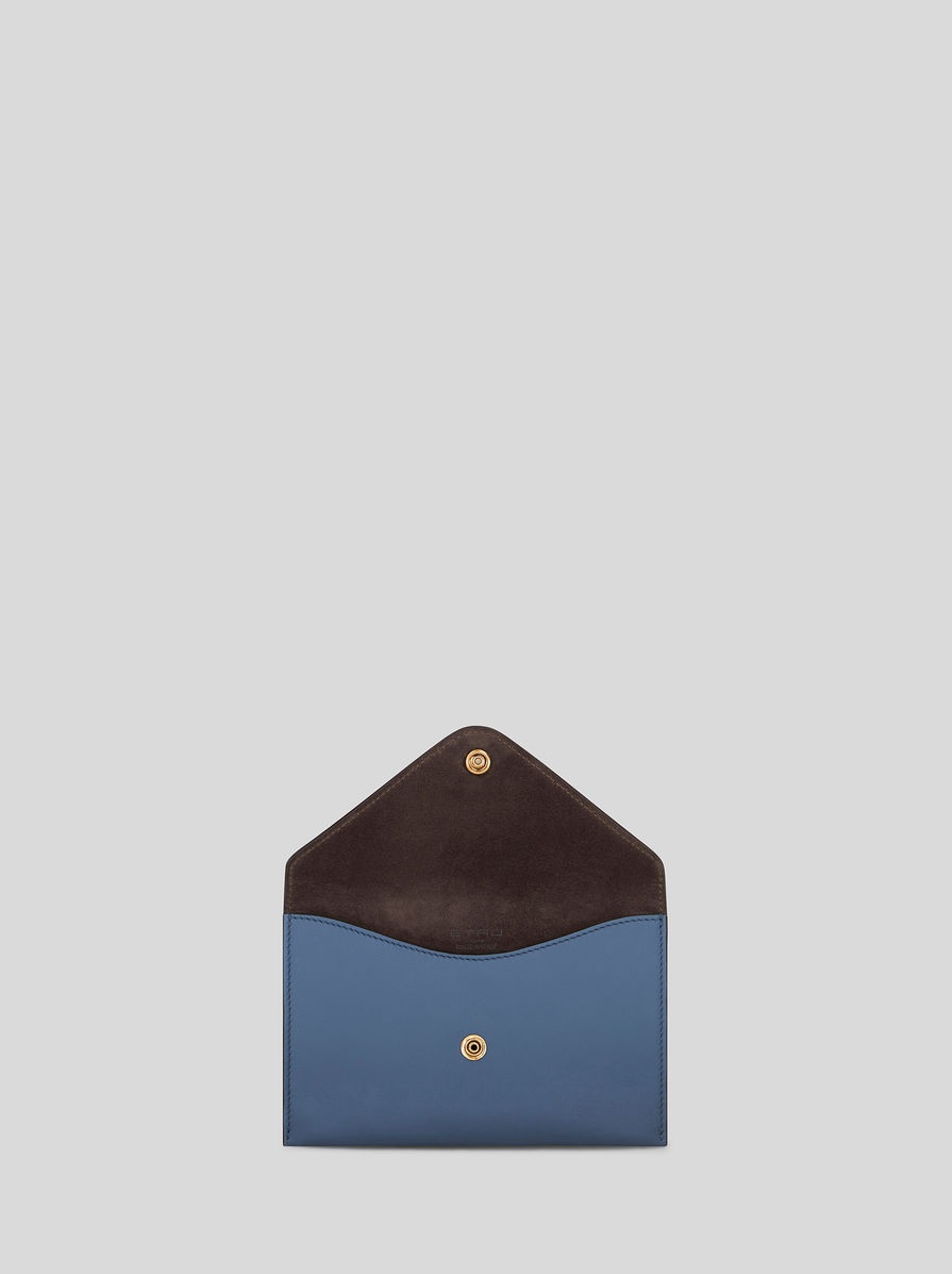 LEATHER CLUTCH BAG WITH PEGASO - 3