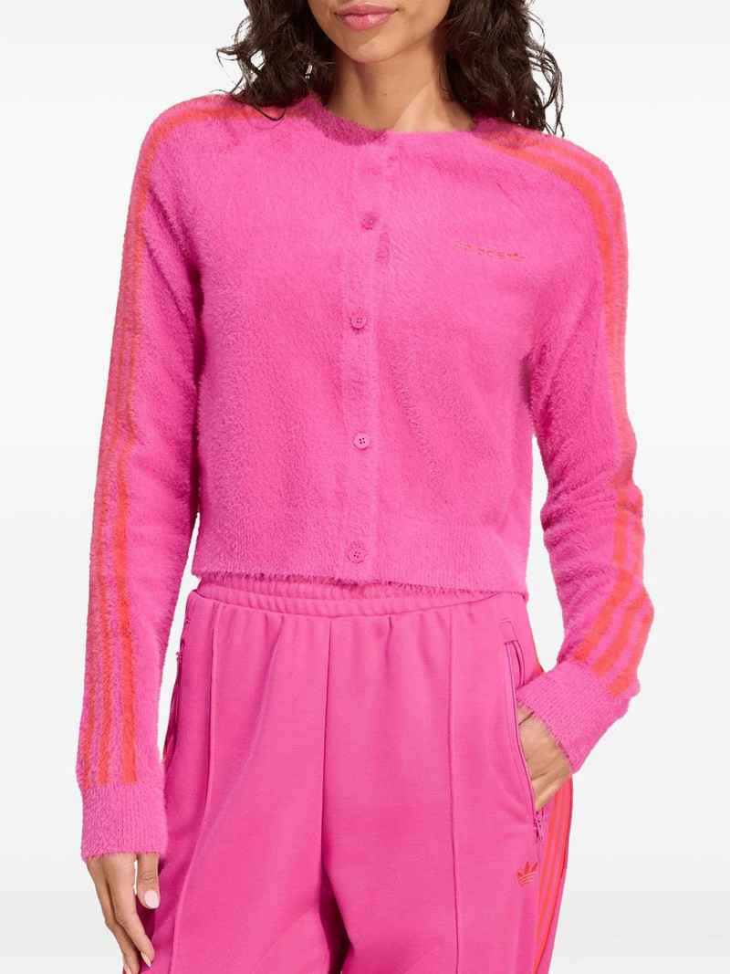 adidas cropped front-closure cardigan outlook