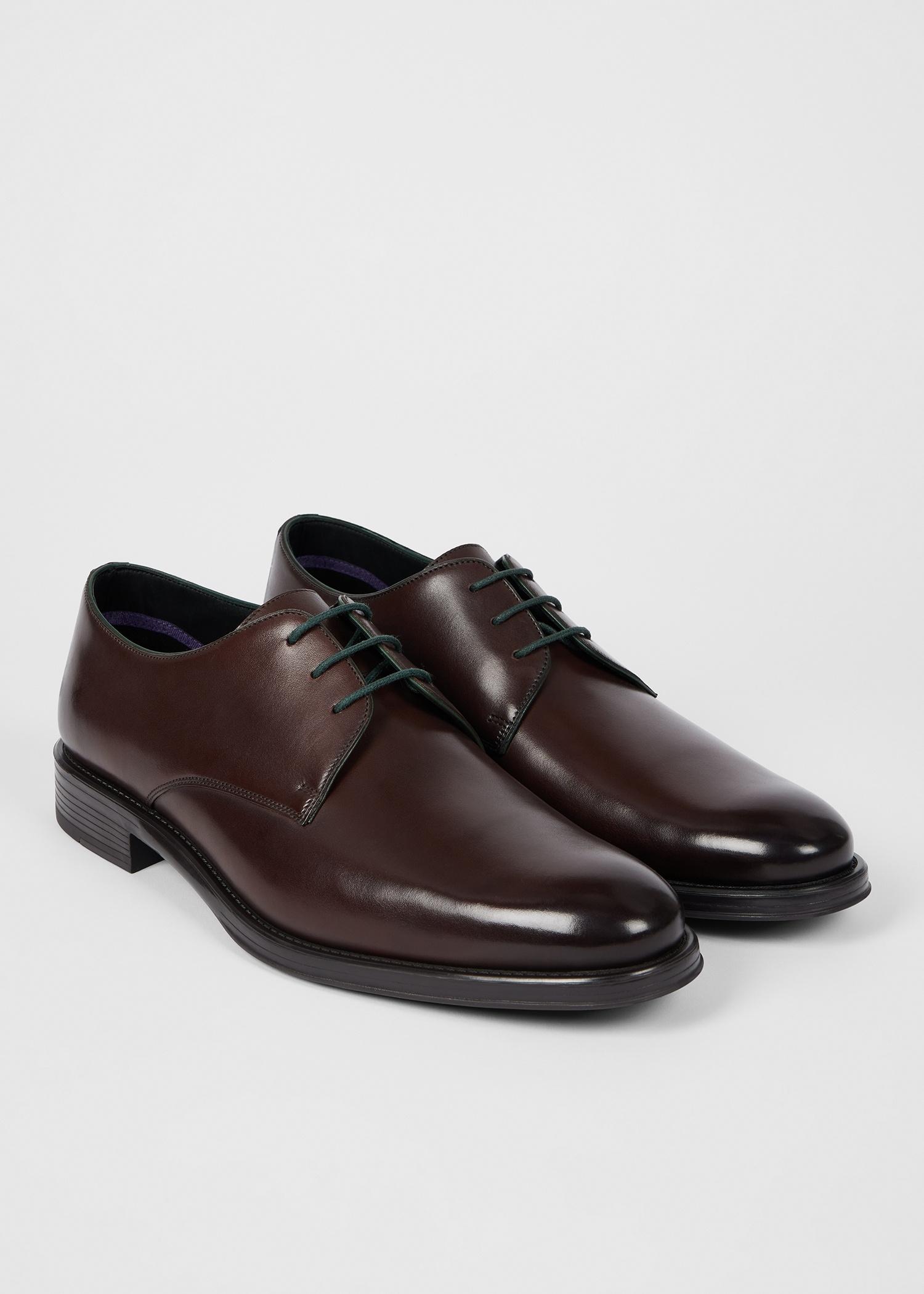 Dark Brown Leather 'George' Shoes - 4
