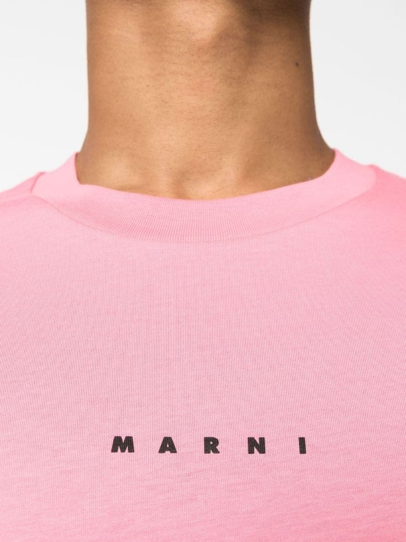 logo-print cotton T-shirt - 5