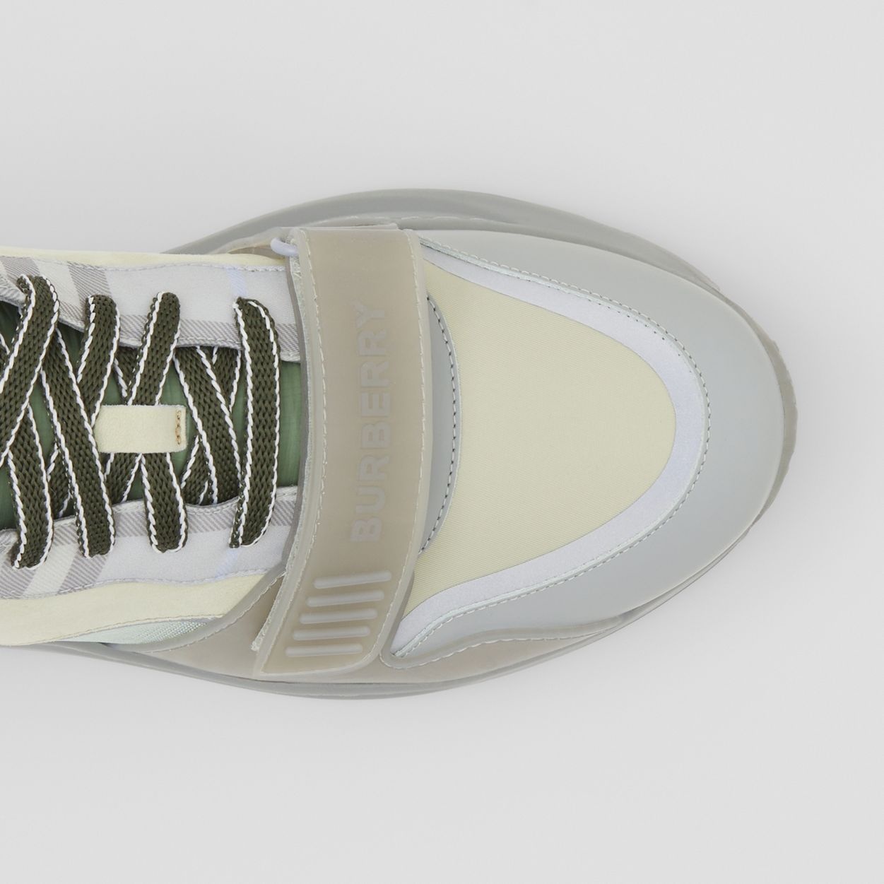 Vintage Check Nylon, Leather and Cotton Sneakers - 2