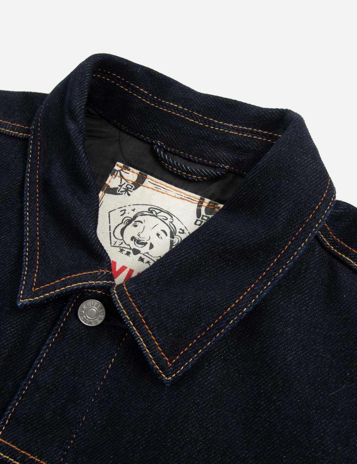 LOGO AND SEAGULL PRINT LOOSE FIT DENIM JACKET - 9