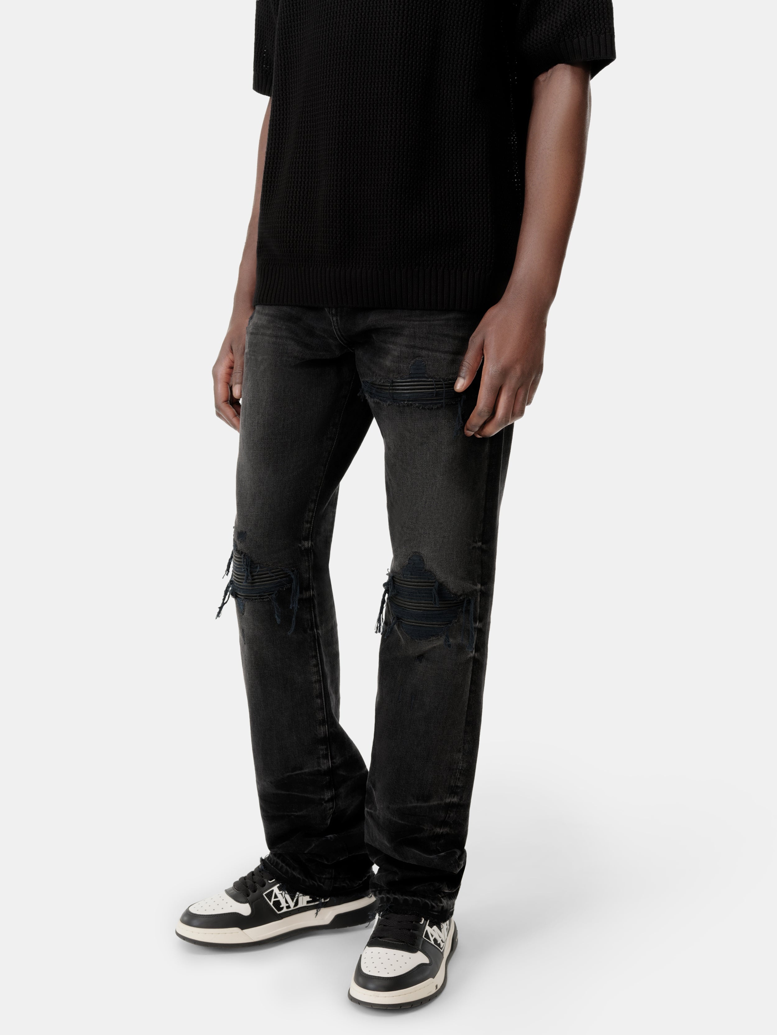 LEATHER STRAIGHT MX1 JEAN - 5